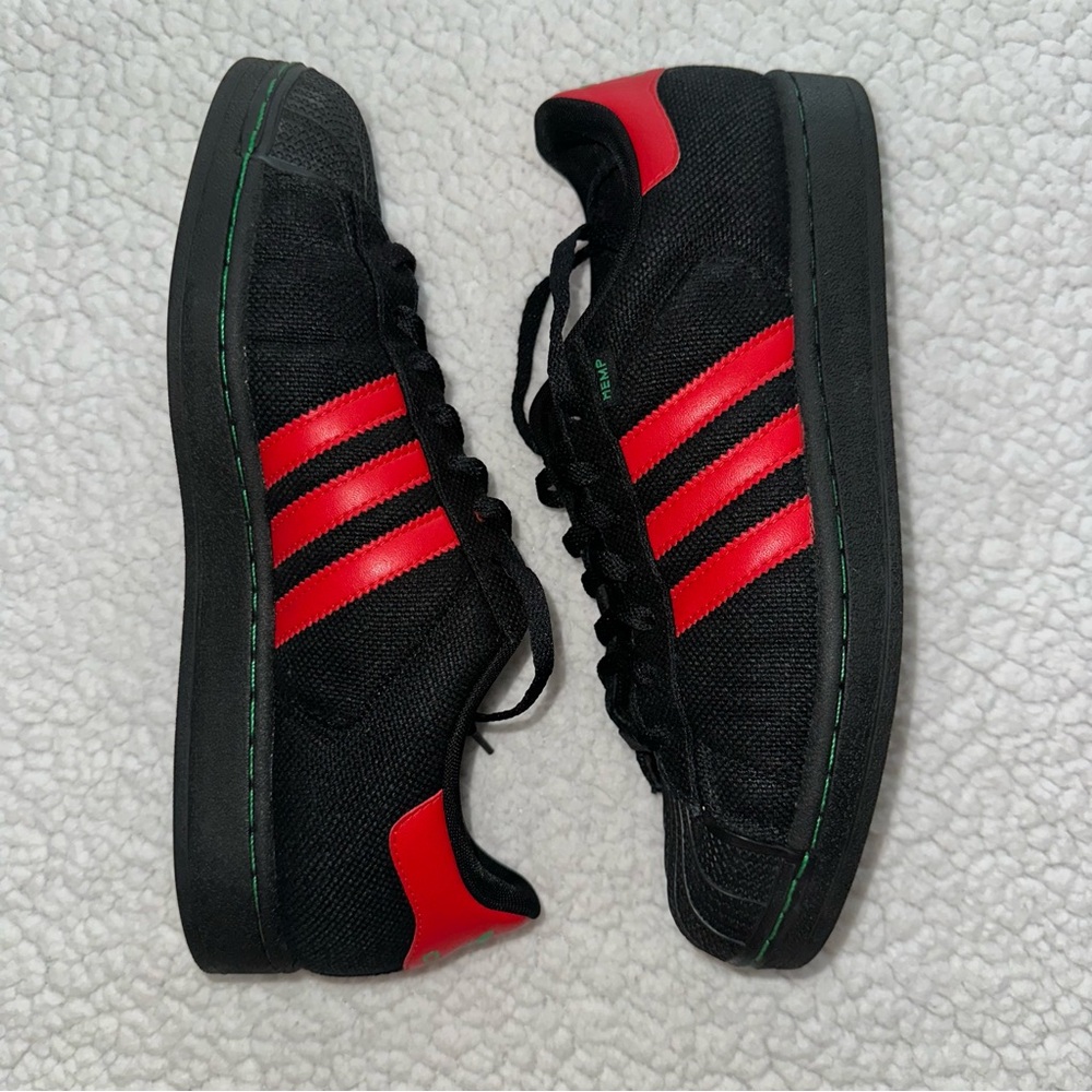 Mens ADIDAS HEMP SUPERSTAR red green yellow black 10.5 - Picture 6 of 11